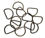 25mm D Rings Non Welded Unwelded Metal Antique Brass Fasteners D Ring Dee D54