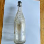 “Vintage 1950s Lucozade Glass Bottle UGB 1232 With Original Vulcanite Screw Stop