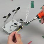 NEWACALOX Soldering Helping Hands 4 Magnetic Flexible Arms PCB Clamp Third Hand