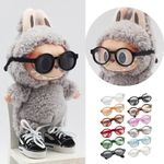 Labubu 6.5cm BJD Glasses Clear Plastic for 1/6 1/3 1/4 1/8 MSD EXO Dolls Plush