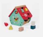 Janod 08008 Baby Forest House Shape Sorter