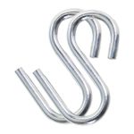 Jiakalamo Heavy Duty S Hooks,2pcs Stainless About 7.9cm / 3.11 inch, Silver