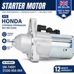 31200-R0A-004 FITS HONDA STEPWGN STEPWAGON RK1 RK5 R20A STARTER MOTOR SM-74001