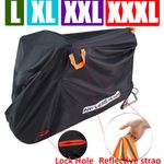 Heavy Duty 210D Motorcycle Motorbike Cover Waterproof Outdoor Rain Protector UK