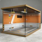 1/24 Scale Garage Display Scene Dustproof Acrylic Cover LED Model Car Display