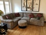John Lewis - Corner Sofa and Large rotating round Chair with matching Footstool