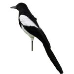 MAGPIE DECOY FLOCKED Full Bodied High Definition Shooting Hunting With Stake