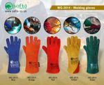 Gloves Welding Leather Gauntlets Heat Resistant BBQ TIG MIG Safety Welder Gloves