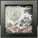 2021 Guan Yu 2 oz Silver Coin – Niue $5 | Coral Jasper Insert