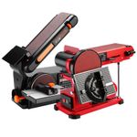 650 /370 W ELECTRIC BELT+DISC SANDER LINISHER BENCH LARGE TABLE WOOD METAL SAND