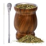 8Oz Yerba Mate Gourd Tea Cup Set Stainless Steel Mate Cup with Straw & Brush PN