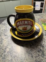 Marmite Advertising Collectable 3D Mug Cup Jar Shaped With Logo