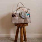 Baby Nappy Organizer Storage Diaper Kid Caddy Changing Dummy Carrier Bag Grey UK