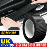Car Rear Boot Bumper Sill Protector Plate Trim Strip Rubber Cover Guard Pad 3M