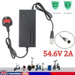 48V Electric Bike Ebike Li-ion Battery Charger 3-pin XLR Plug 54.6V 2A 13S·NEW