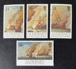 ALDERNEY 1992 300th ANNIV OF BATTLE OF LA HOGUE SG A52 - A55 MNH STAMP SET