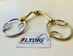 Wilkie Bevel Verbindend Angled Snaffle Horse Bit with GS Lozenge (Free P & P)