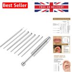 Durable 7-Piece Stainless Steel Piercing Tools for Pain-Free Jewelry Changes