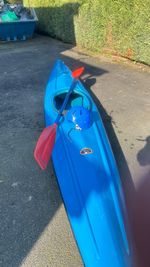 Kayak With Paddle and helmet
