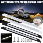 WATERPROOF 506mm 12V-24V LED AWNING INTERIOR EXTERIOR STRIP LIGHT CARAVAN CAMPER