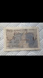 Jersey 1 Shilling Note 1941 – German Occupation – States of Jersey JNN 52779
