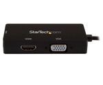 StarTech 4K USB C to HDMI, VGA & DVI Multi Port Video Display Adapter for travel