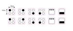 DUAL SET 4 RING STOVE STICKERS HOB OVEN  REPLACEMENT DECALS LABELS  LAMINATED.