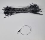 Loop Lock Clothing Label Tags Black Retail Price Tag 5" 130mm 25/50/100/1000