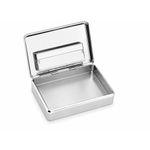 Metal Tobacco Tin with Built In Rolling Paper Holder Storage Box Case