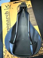 Peaty's Monarch MTB Saddle Black CroMo Rails Unisex Adults Bicycle Seat