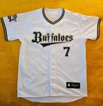 RARE #7 Yoshida Orix Buffaloes Home Jersey (NPB, 2022) from Descente in Size L