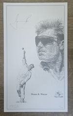 Shane Warne Signed print