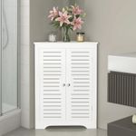  AOJEZOR Bathroom Corner Storage Cabinet, Small Floor Corner Shelves with Doors