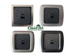 Campervan C-LINE 12v USB C Phone Charger Socket,  1 x USB-A & 1 x USB-C,