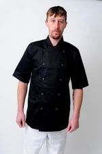 Chef Coats Chef Jacket In White & Black Colour Unisex Press Studs Good Quality