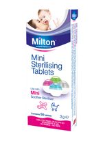Milton Mini Sterilising Tablet Baby Soother Sanitising Dummy Germs Cleaner