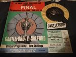 1969 RUGBY LEAGUE CHALLENGE CUP FINAL CASTLEFORD SALFORD PROGRAMME TICKET ROSETT
