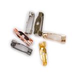 50pcs Safety Pin Brooch Base, for DIY Jewelry Making, Craft Pin Backs 15-35MM