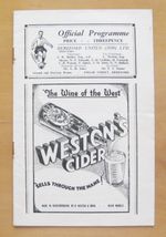 HEREFORD UNITED v BEDFORD TOWN 1949/1950 Excellent Condition Football Programme