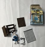 Vintage Super Smurf 40212 Prisoner Cage Jail Complete Figure Peyo Schleich 1980