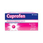 Cuprofen Tablets 400mg x96 | Maximum Strength Ibuprofen | Powerful Pain Relief