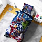 Disney Marvel Avengers Heroes Reversible Single Duvet Cover & Pillowcase Set