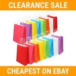 Coloured Paper Bags with Strong Twisted Handles for Children's Party & Gifts