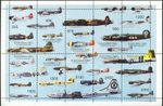 Military Aircrafts, War Planes, Aviation, MNH M/S Sheet of Stamps #M220