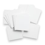 White Square Cards 6x6'' (155 x 155mm) Smooth Silk 250GSM - Multiple Pack Sheets