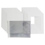 16 x 12" Picture Photo Mounts+Backs+Clear Bags ( 3 Colours + 2 x inside sizes)
