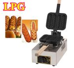 Non-Stick Home Commercial LPG Gas Lolly Waffle Maker Baking Machine 4Pcs/Time