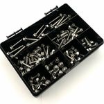 100 ASSORTED PIECE A2 STAINLESS STEEL M6 FLANGE HEXAGON BOLTS BOLT SCREWS KIT