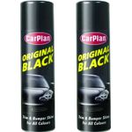 CarPlan Original Black Trim And Bumper Shine For All PVC Clean Wash 500ml x 2