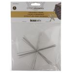 Beadsmith Snowflake Ornament Wire Forms - 4.5" (114mm) - 6 Spoke - Pack of 7